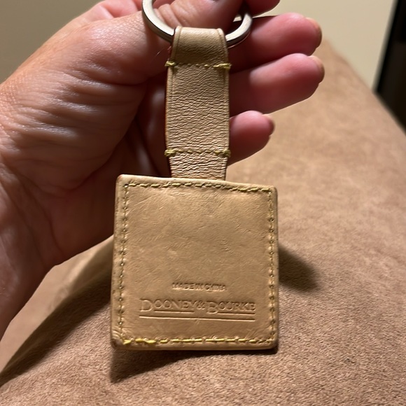 Dooney & Bourke Beige and Brown Key Holder - Picture 3 of 3